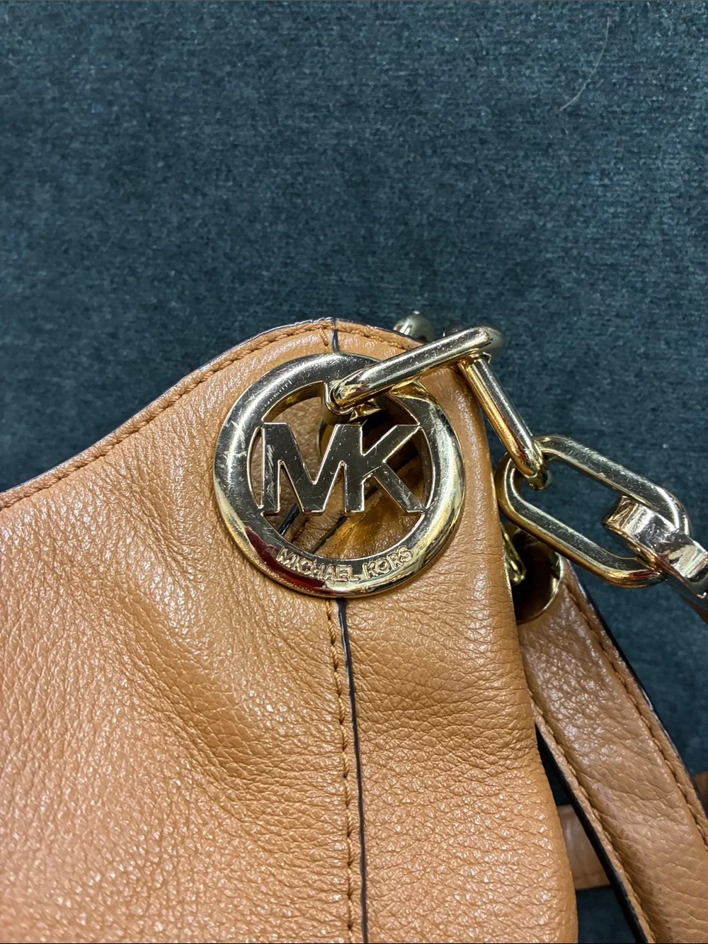 Michael Kors Caramel Leather Shoulder Bag